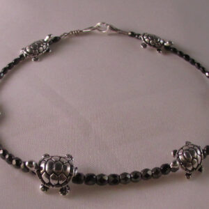 Turtles with Hematite Beads