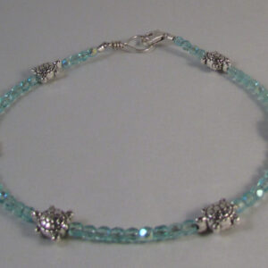 Turtles with Aqua AB Beads