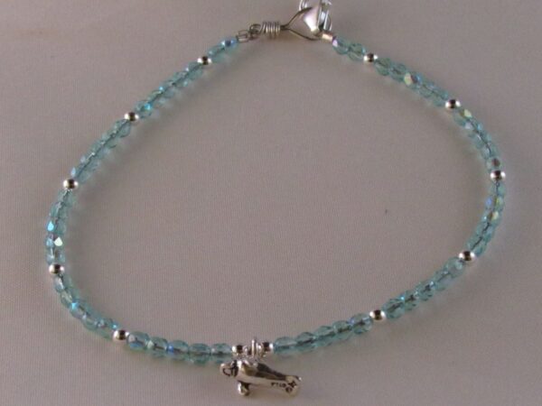 Sterling Silver Manatee with AB Czech Glass