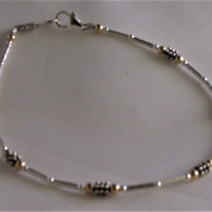 Sterling Silver with Gold Filled Beads