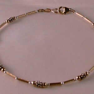 Gold-Filled with Sterling Silver and Bali Silver Chain