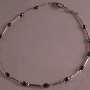 Sterling Silver Chain with Hematite