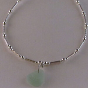 Seaglass with Sterling Silver Chain